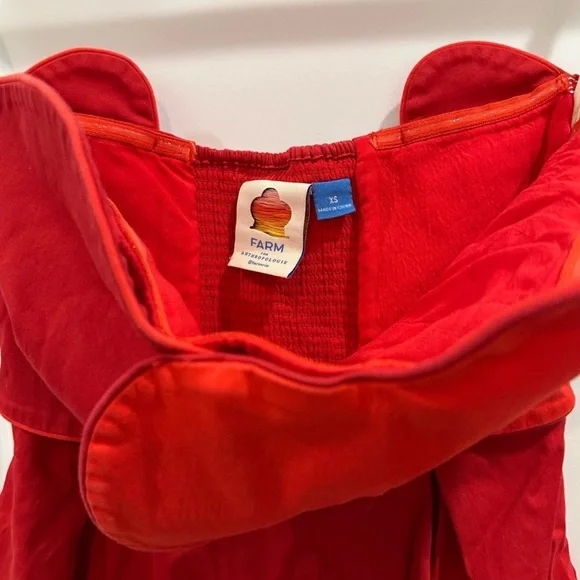 FARM Rio Strapless Red Dress - Picture 3 of 7